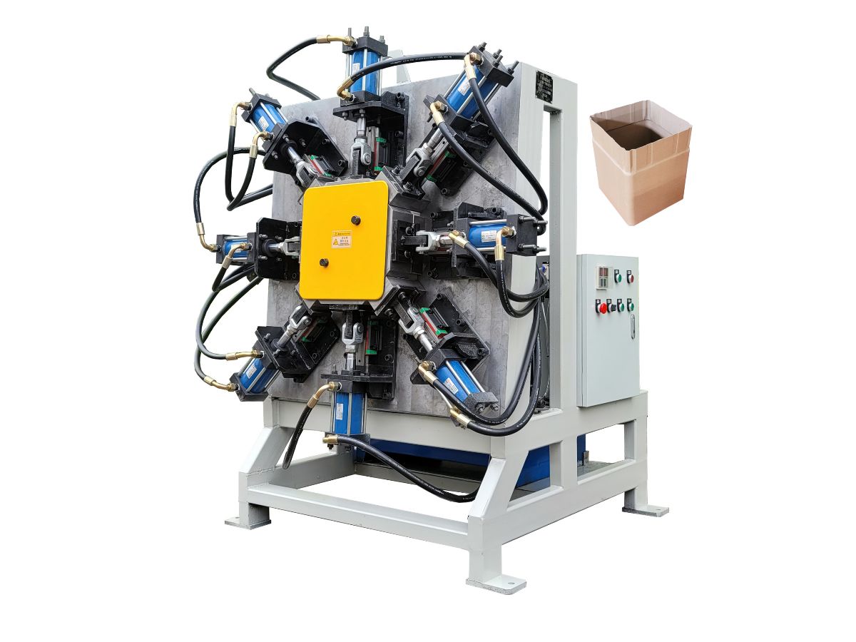 Square bucket shrinking machine